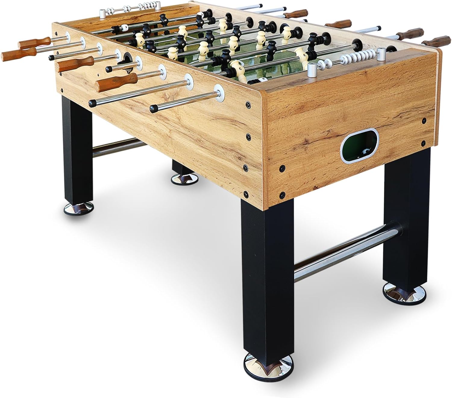 55" Competition Sized Foosball Table, Arcade Table Soccer for Home with Leg Levelers and Heavy-Duty Legs