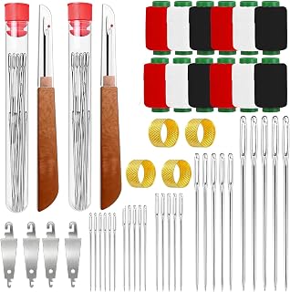 2Pcs 37Pcs Sewing Tool Set,Big Eye Steel Sewing Needles Kit, Portable Hand Sewing Set, Portable DIY Craft Kit, Suitable for Beginners and Everyday Use (74 Pcs)