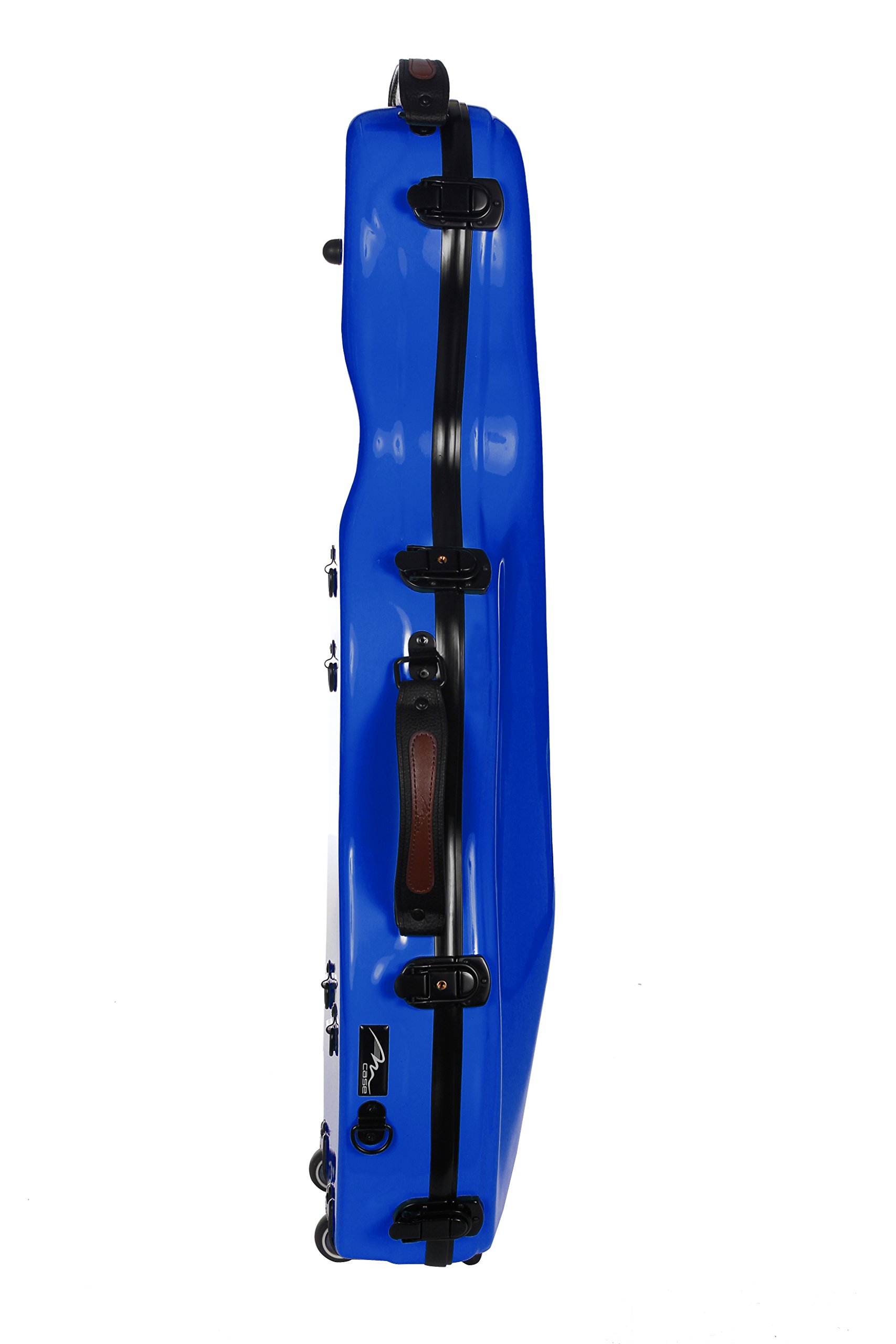 M-Case Custodia per Viola Fiberglass 38-43 Ultra Light blu royal borsa musicale