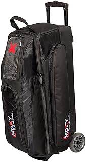 Bowlerstore Products Moxy Blade - Bolsa de Bolos Triple con Ruedas, Color Negro, Black
