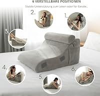Relivy Olvasópárna Memory Foam Ortopédikus Hátpárna Ágyhoz és Kanapéhoz 3