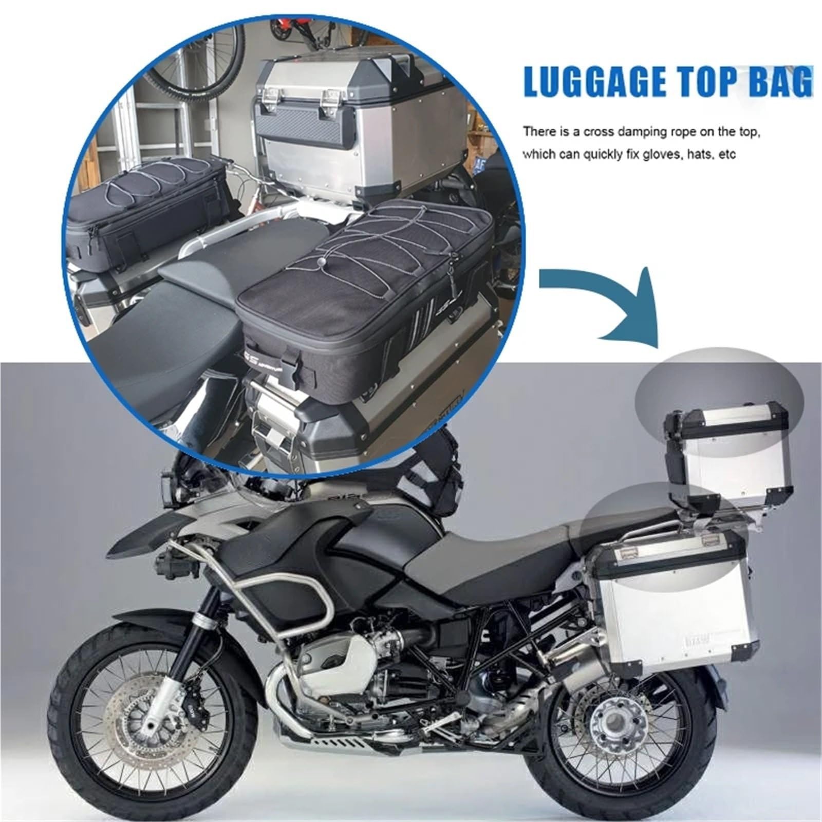 Bagaż motocyklowy torba Saddlebag Top Bag dla BMW R1250GS Motocykl Boczny kufer Sakwy Bagaż Tylny bagażnik Torba(3 bags - a set)