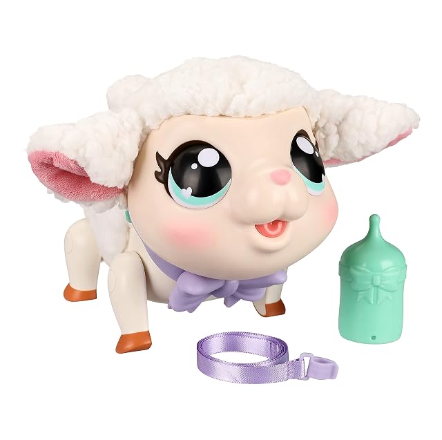 Little Live Pets - My Pet Lamb - Cordero Interactivo Suave y lanoso Que Camina, Baila más de 20 Sonidos…