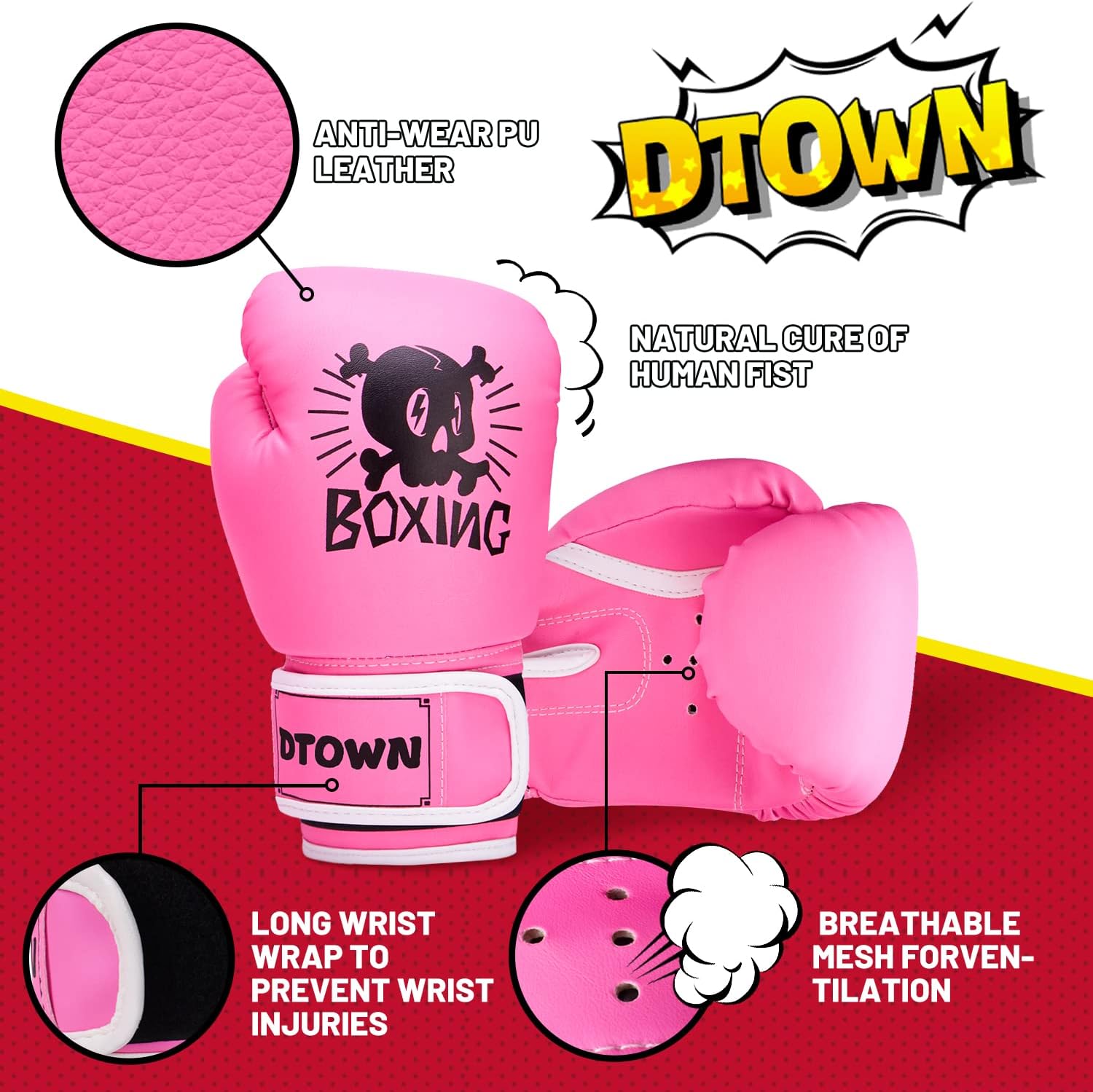 Kids Boxing Gloves for Kids 4oz Toddler Boxing Gloves Training Boxing Gloves for Punching Bag, Kickboxing, Muay Thai, MMA : Sports & Outdoors