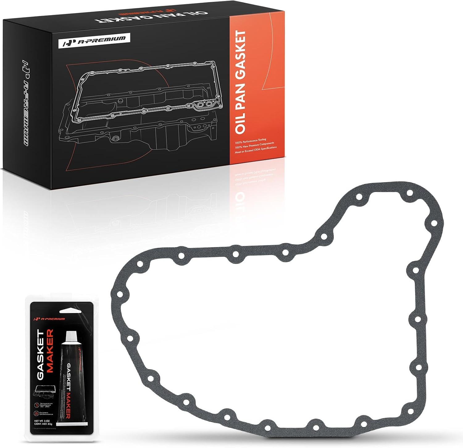 A-Premium 2.7L Engine Oil Pan Gasket Set, Compatible with Toyota Tacoma 2005-2023, 4Runner 2010
