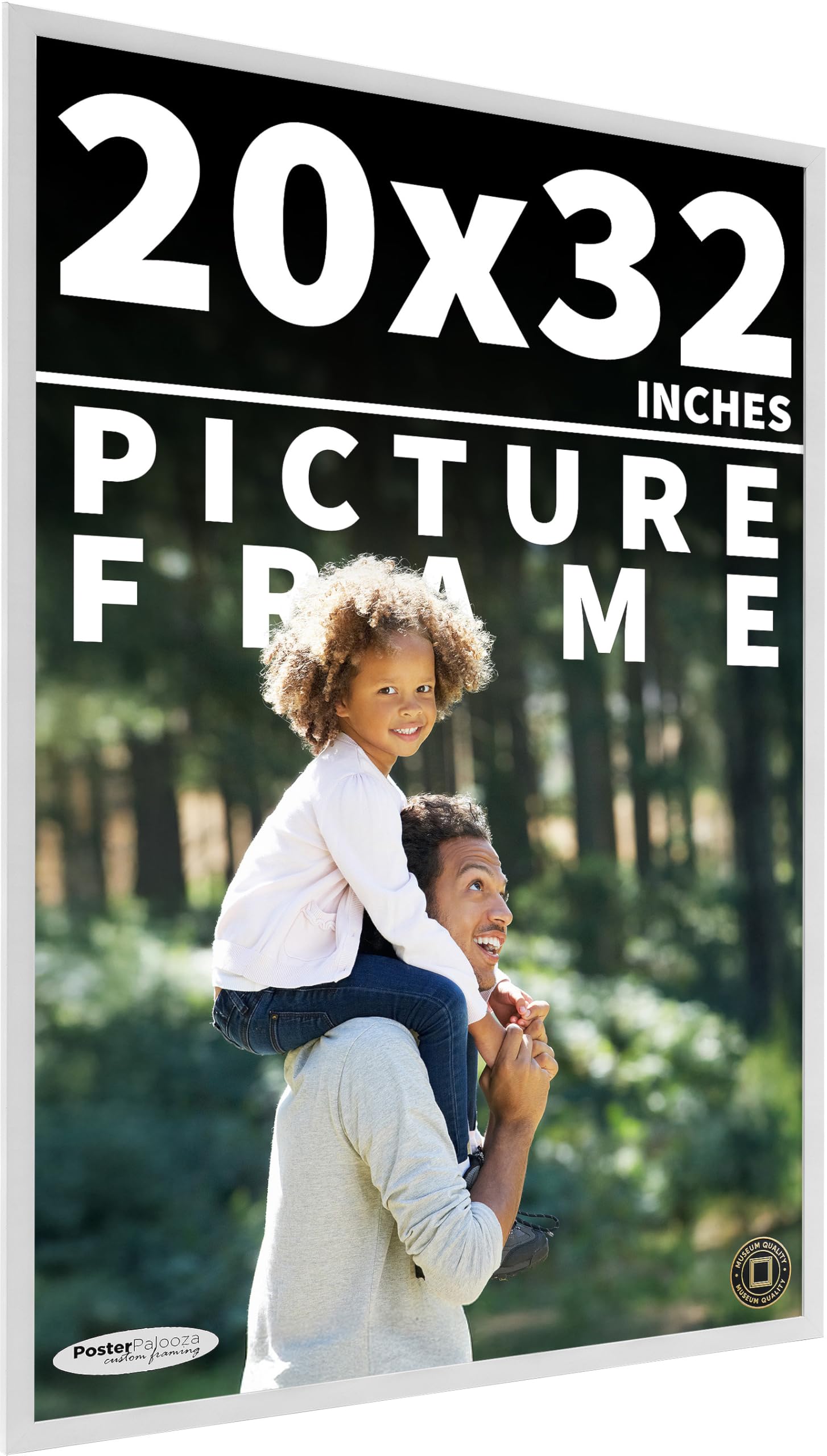 Amazon.com - Poster Palooza 20x32 Frame White Solid Pine Wood