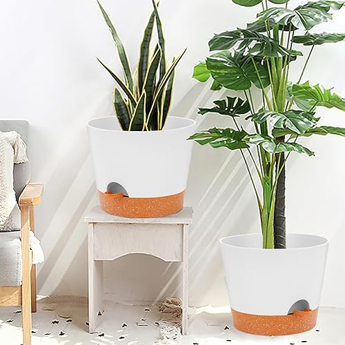 Miniatura 72 de GARDIFE 10/9/8 inch Plant pots, planters for Indoor Plants, self Watering Plant Pot, Flower pots, Black