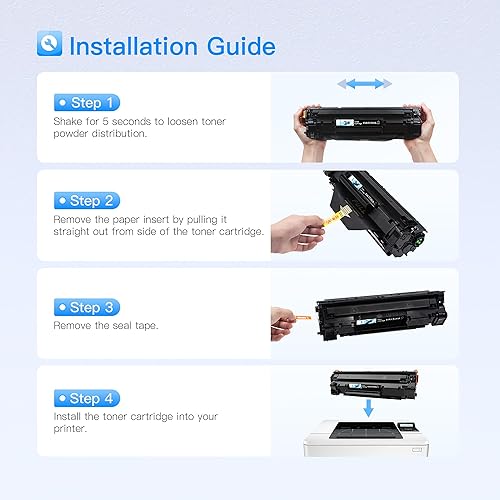 Miniatura 5 de LxTek Cartucho de tóner compatible 83A de repuesto para HP 83A CF283A compatible con Laserjet Pro MFP M125nw M201dw M225dw M201n M125a M127fn