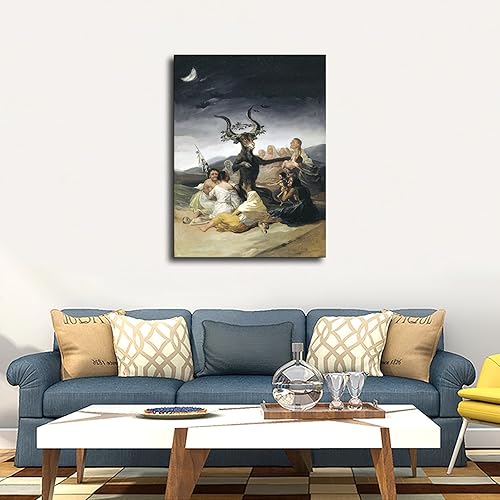 Miniatura 2 de Póster de Francisco De Goya de Brujas Sabbath de Francisco De Goya, impresión de cuadros, arte de pared, decoración estética para sala de estar,