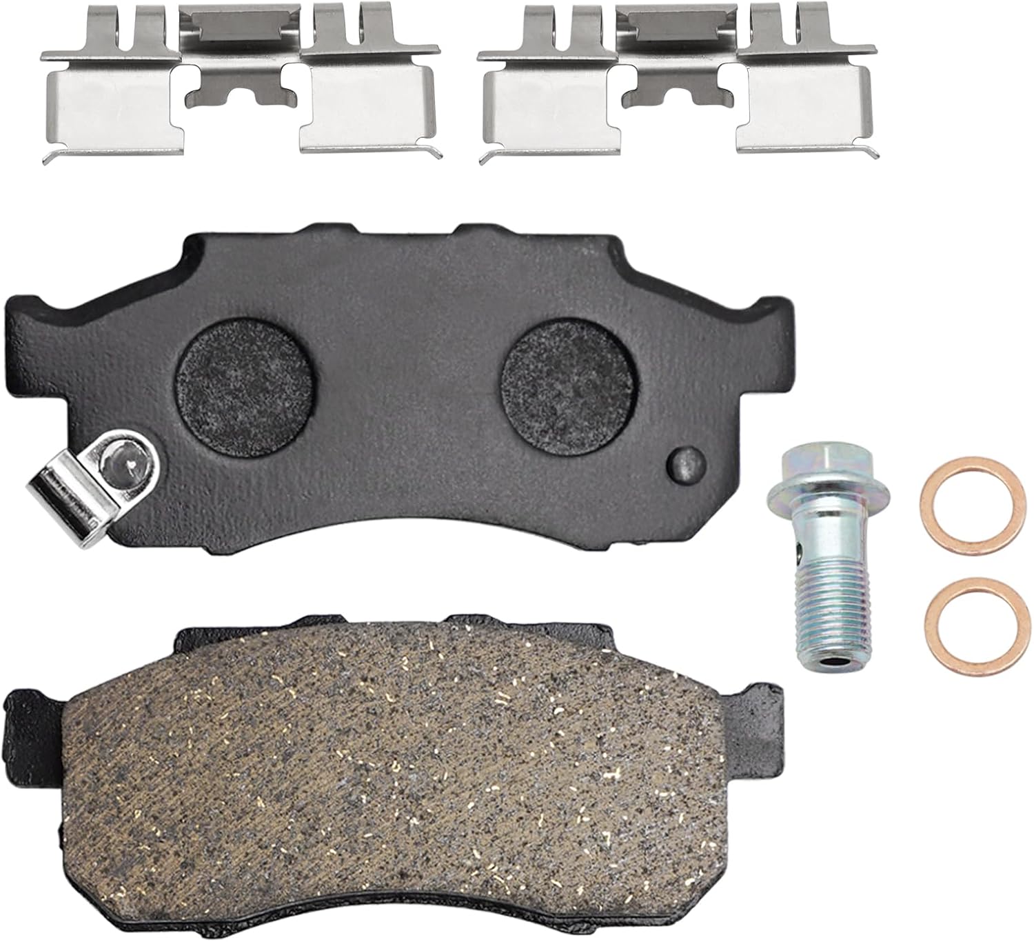 M MATI Front Right Brake Caliper & Ceramic Brake Pads for Honda Pioneer 700 Pioneer 500 520 SXS700 SXS500 SXS520 2014-2023 45019-S3A-013 06452-HL3-A00