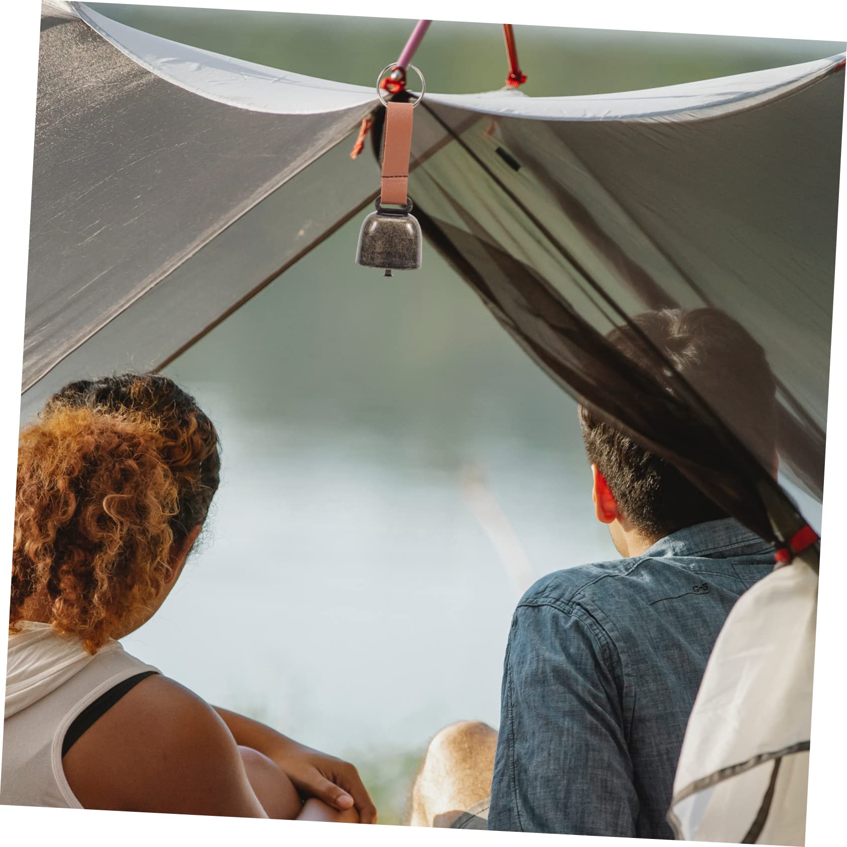 VICASKY 2pcs Loud Bear Bell for Hiking Camping and Climbing Hanging Bear Bell Crisp Sound Emergency for Vintage Design