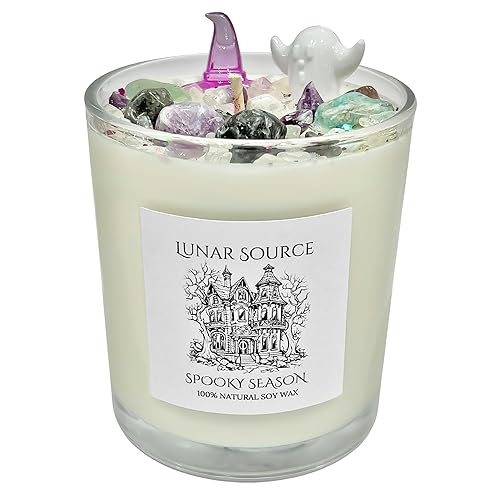 Enchanted Fall Spooky Season Creepy Confetti Candle | Halloween Autumn