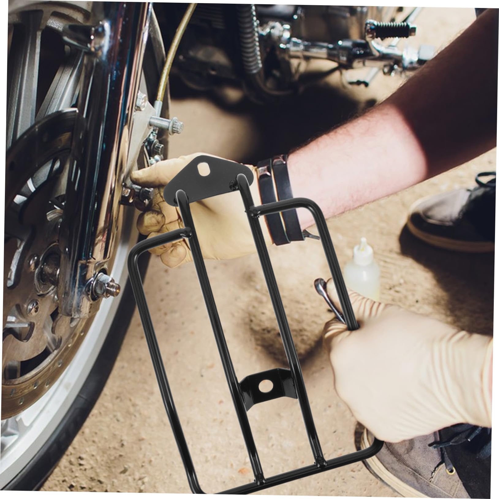 Cabilock Marco De Trasera Modificado De Soporte Trasero para Moto Estante De Equipaje para Motocicleta Rejilla Trasera Portaequipajes para Moto Asiento Trasero Planchar Negro
