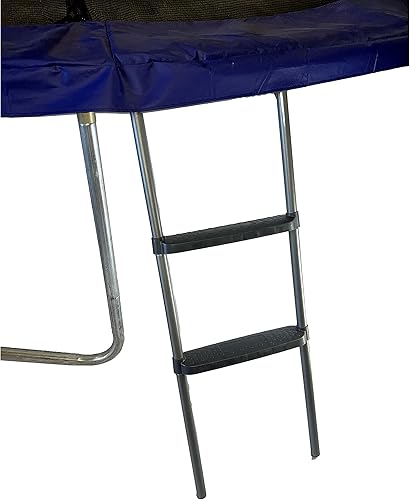 Miniatura 5 de Trampoline Pro Escalera universal para cama elástica de 2 escalones, resistente, sin herramientas, diseño único de pestillo de seguridad, 220 de