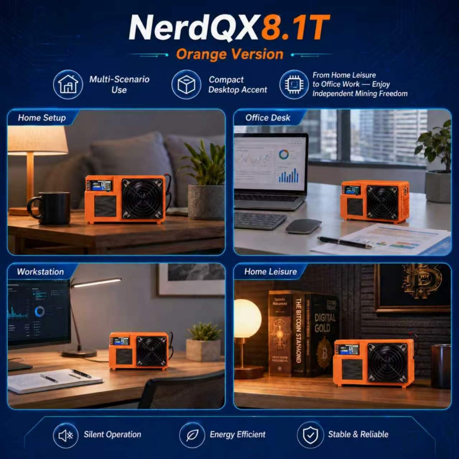 Amazon.com: NerdQX 8T Bitcoin Solo Miner with Color Display - 4