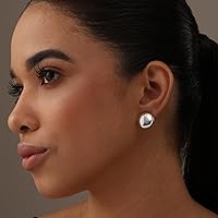 Vista 3 de LeCalla Aretes de Clip de Plata de Ley 925 Pequeños y Medianos Sin Perforación Aretes de Clip para Adolescentes y Mujeres