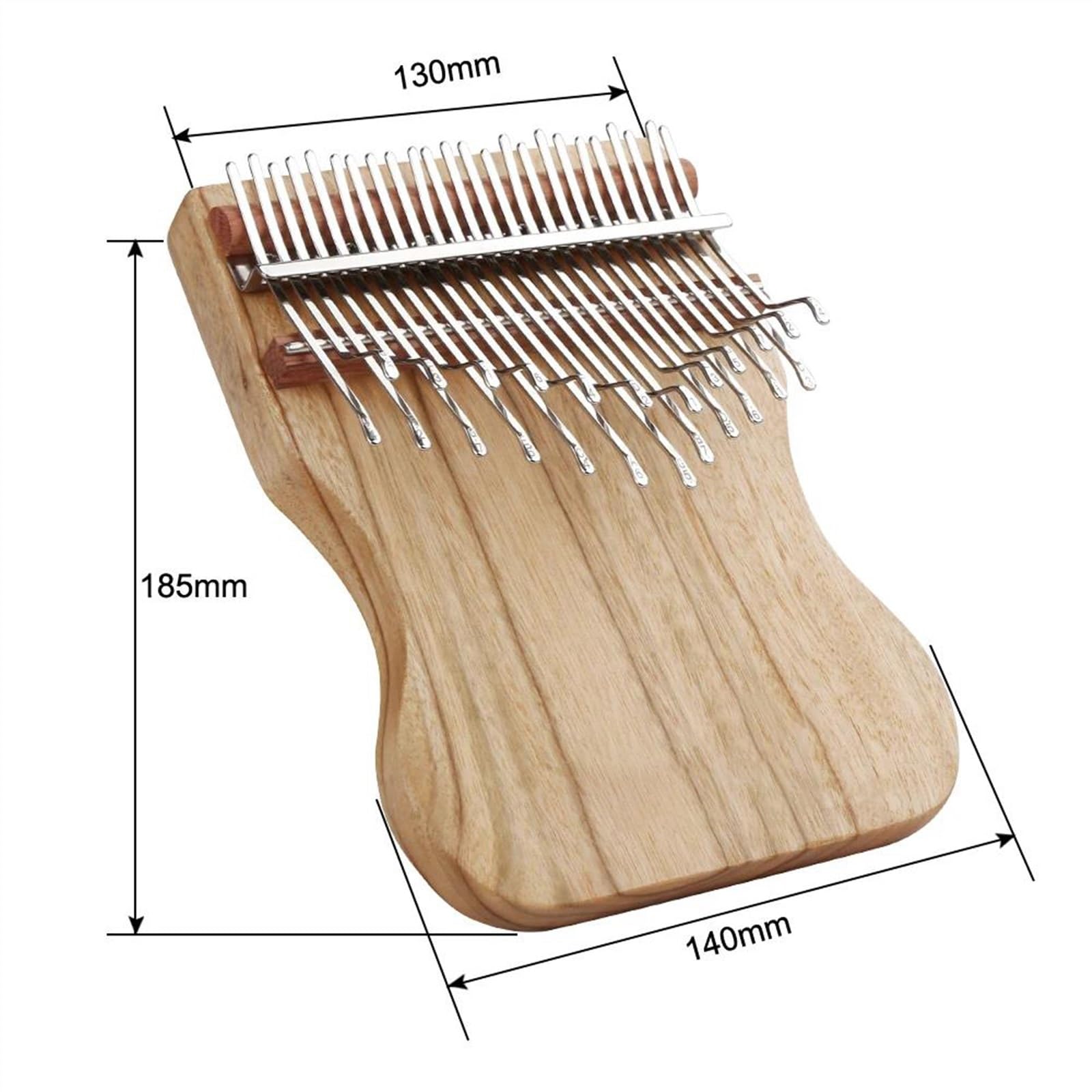 Kalimba 21/24 Teclas Caoba Pulgar Piano Cinturón De Instrumentos Musicales Accesorios Madera Maciza Alcanfor Kalimba Tono C(21)
