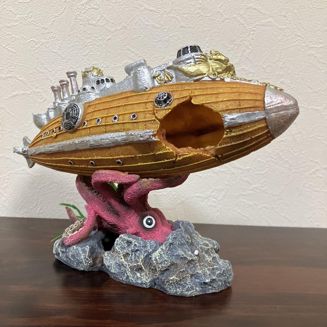♦️金魚 熱帯魚 シェルター 潜水艦 タコ たこ オブジェ アクアリウム 水槽 Amazon.co.jp: 金魚 熱帯魚 シェルター 潜水艦 タコ たこ