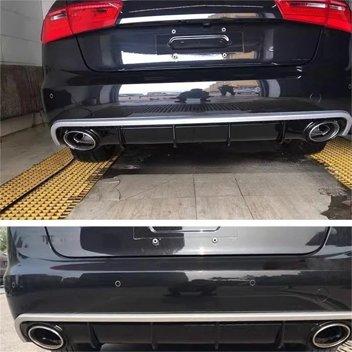バンパーディフューザーリップスポイラースプリッターマフラーチップ