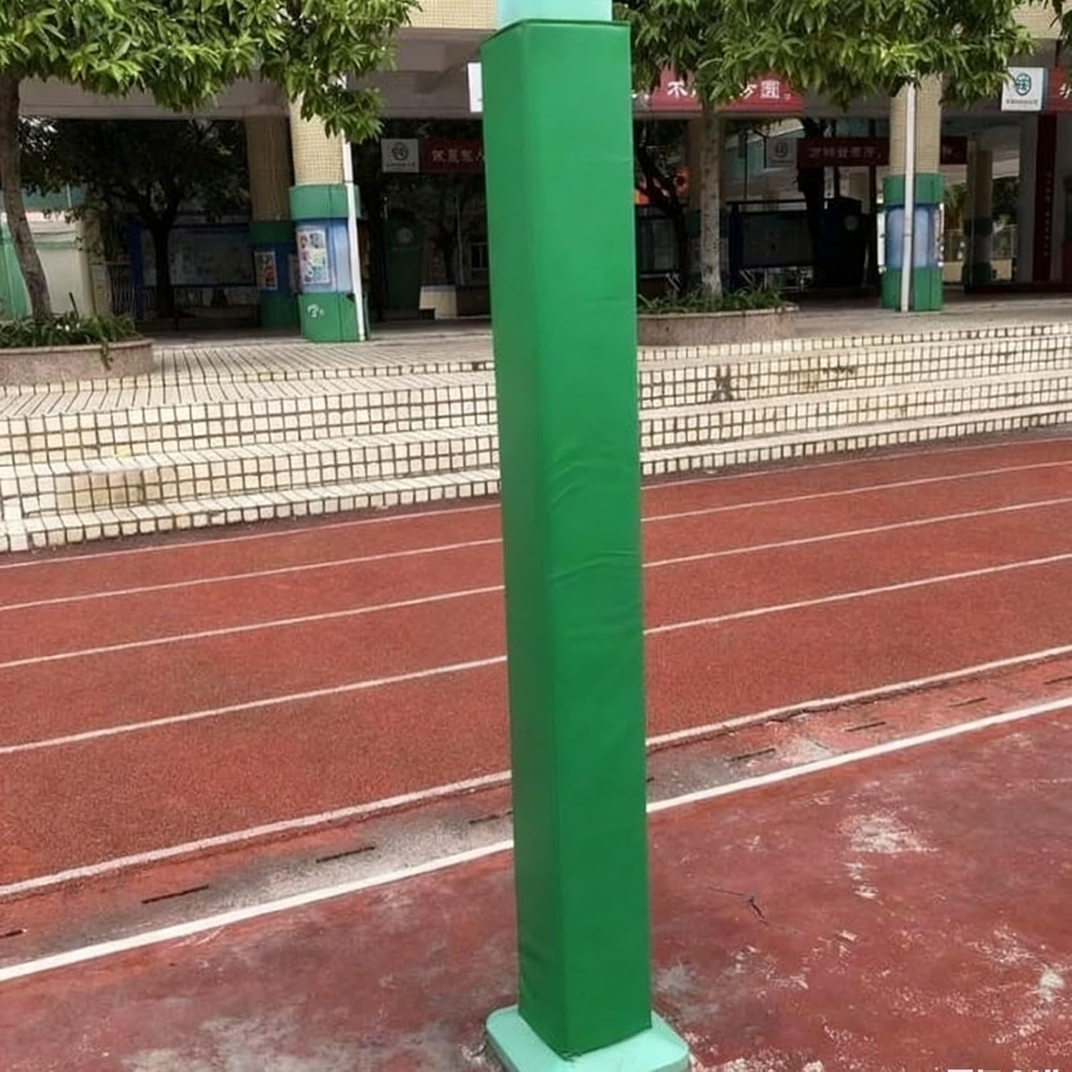 7ft Basketball Court Pole Pad - Universal Foam Protector for Posts, Awning, and Bollards - Available in 1, 2, 4, 6, 8, or 10 Pcs - Green Padding for Enhanced Safety(7"X7" (17.8x17.8CM),2 Pack)