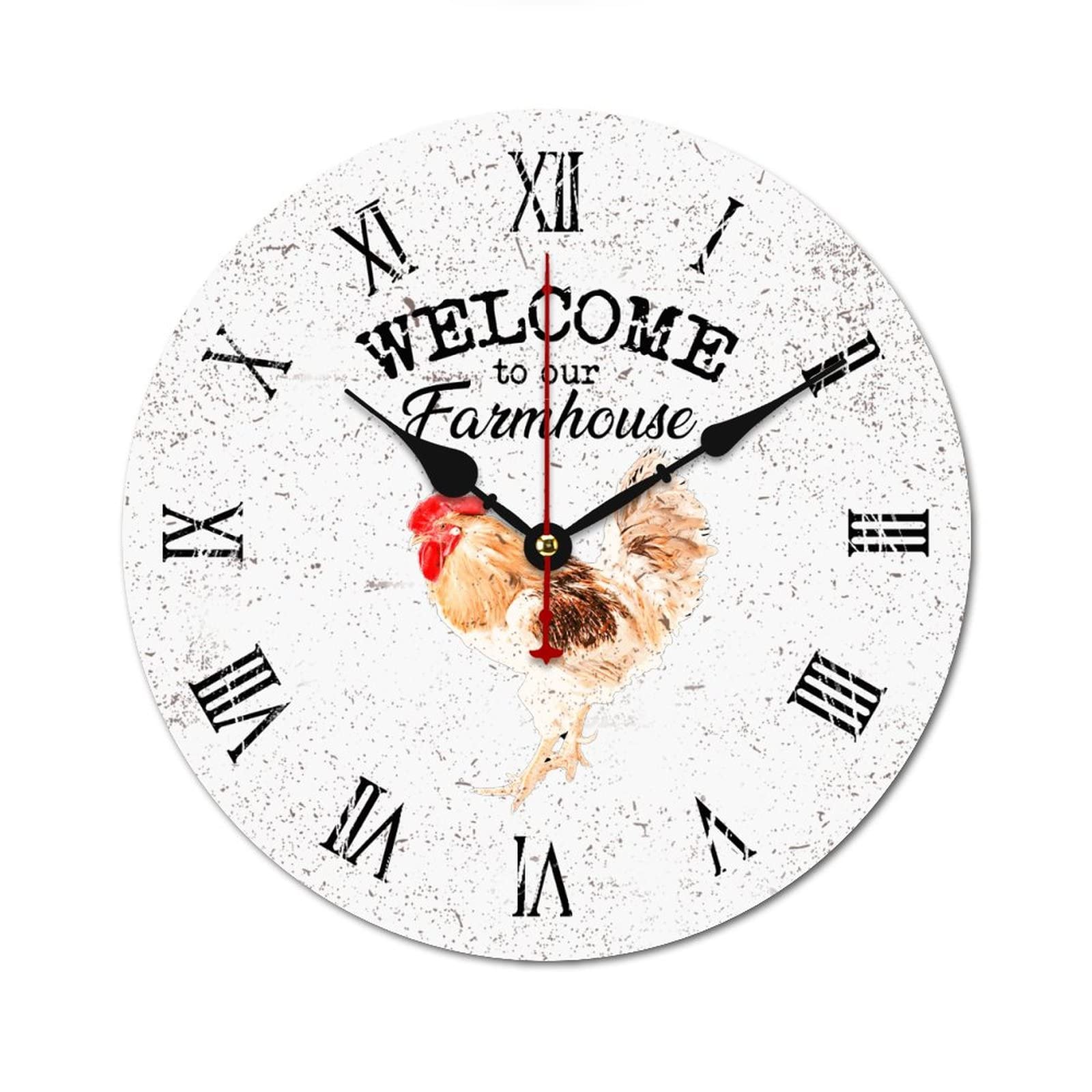 Horloge ronde en bois noble 38 cm finitions soignées mecanisme silencieux luxe