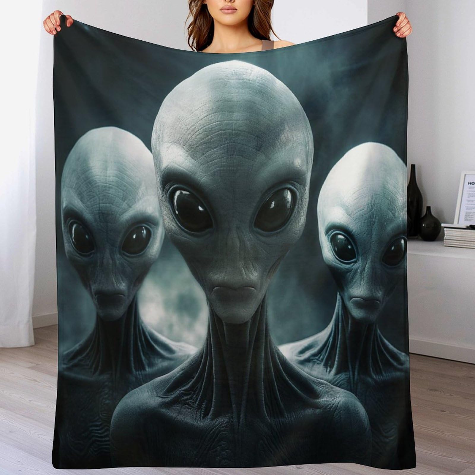 Couverture polaire extraterrestre pour des nuits chaudes et soirées cinéma en hiver