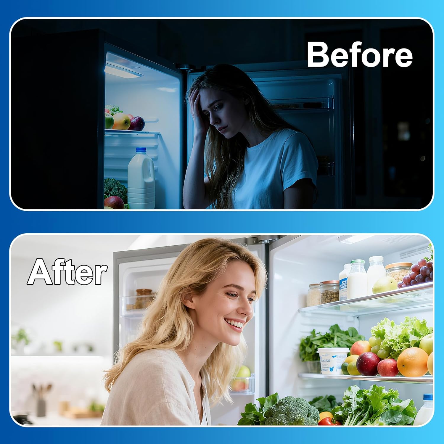 ZHENMING KEI D28k KEL 2812 Freezer Bulb 4w KEI D28X Kel 2816X Fridge Light Bulb E17 3.8w 5304517886 Refrigerator Bulb LED Compatible with frig. idaire Daylight White 5000K 1Pack