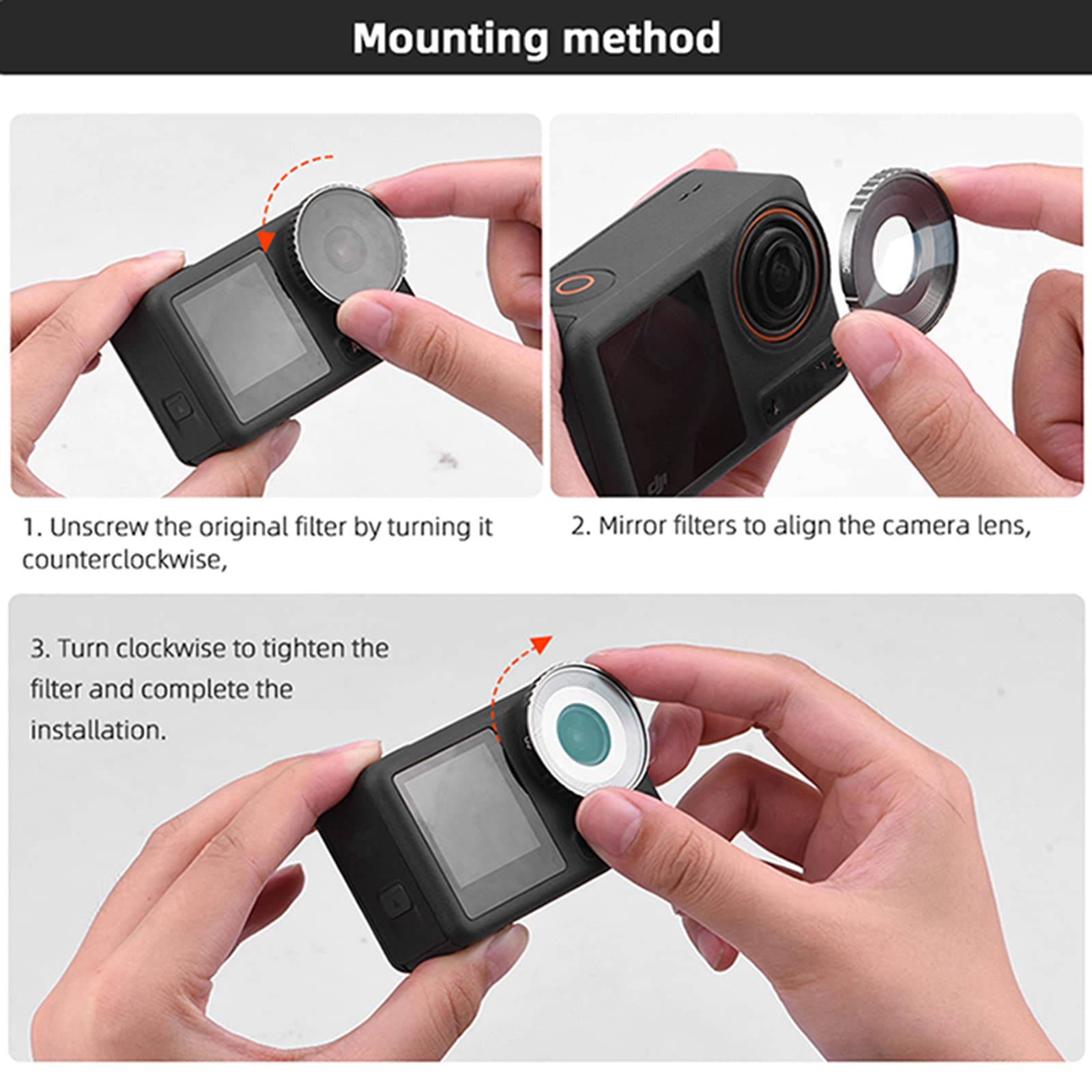Amazon | NDフィルターセット DJI Osmo Action 3 カメラ ND8 Amazon | NDフィルターセット DJI Osmo Action 3 カメラ ND8