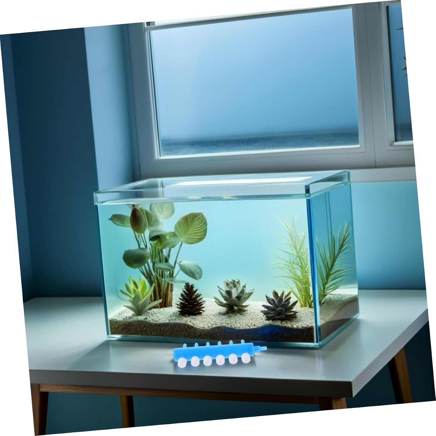 4pcs Aquarium Air Pump Splitter Air Flow Control Valve Distributor for Fish Tank Oxygen Pump Accessories with Easy Installation and Plastic Construction