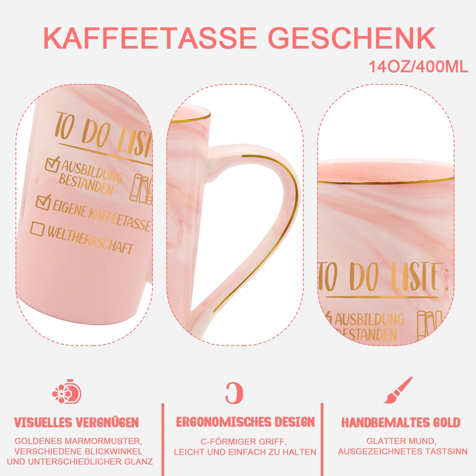 CHUIN DRUCK Ausbildung Bestanden Tasse 2025 - Geschenk Für Prüfungsabsolventen