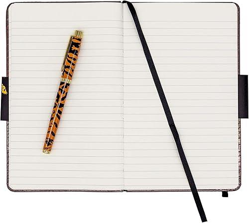 Miniatura 6 de Pukka Pad Wild Premium Bolígrafo con caja de presentación de papel dorado y cinta para colgar, tinta negra, tigre