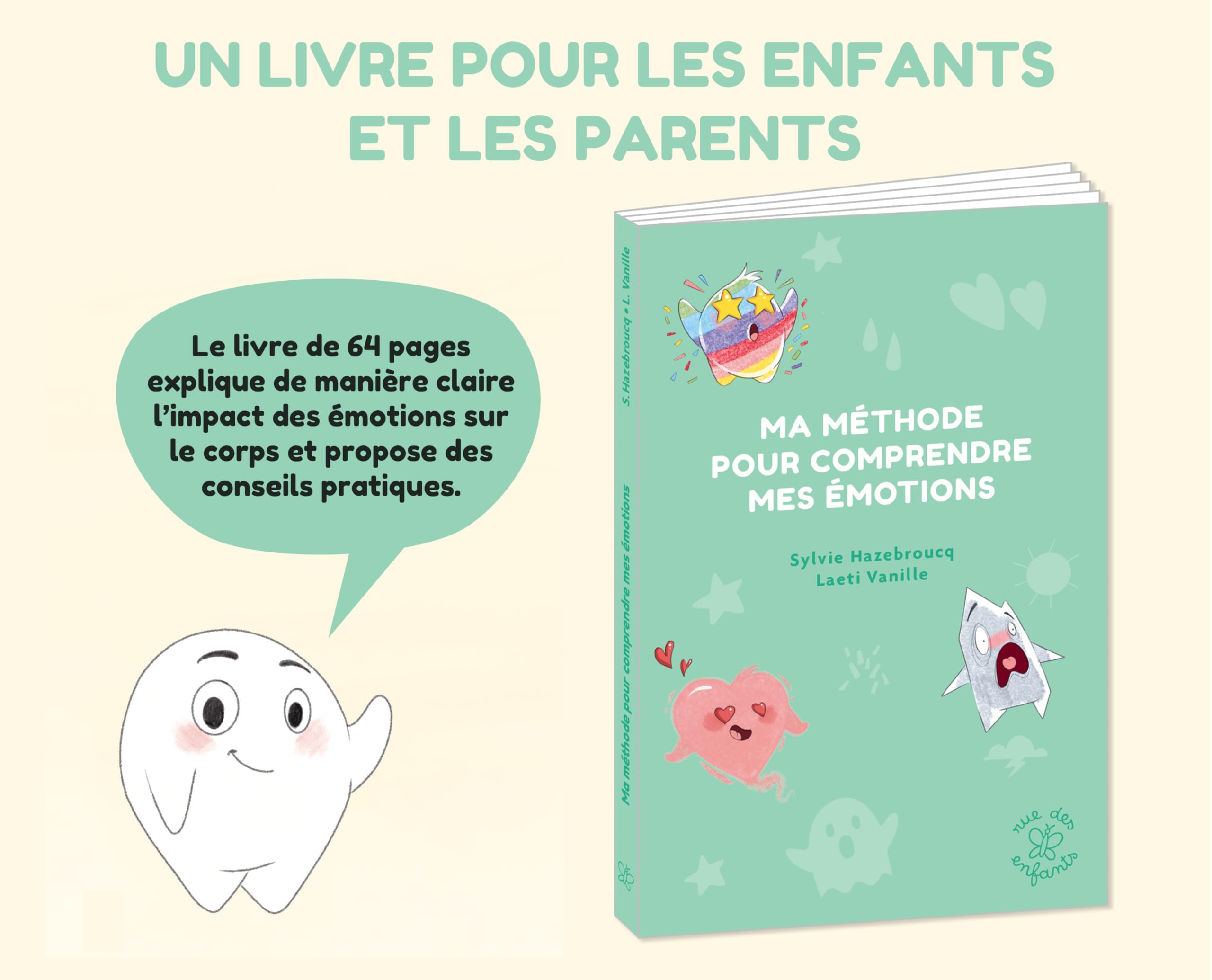 Coffret - Ma roue des émotions : les découvrir, les comprendre et les exprimer: Avec un livre de 64 pages, un jeu de 7 familles et une roue en bois