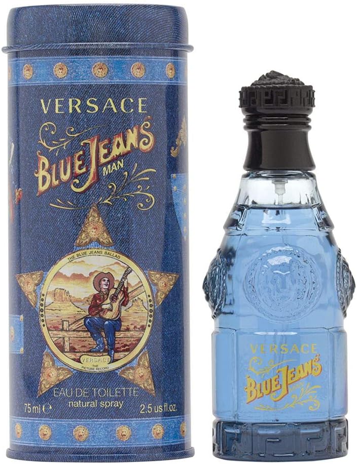 Versace Blue Jeans Eau de Toilette, 2.5 fl oz (75 ml)