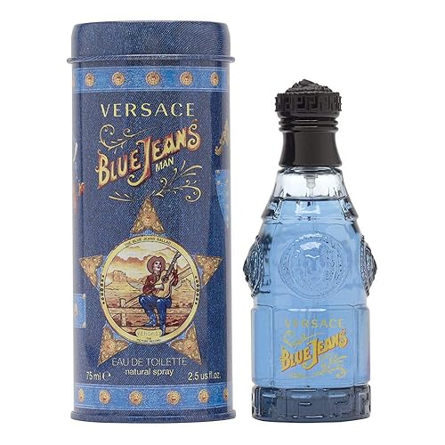 Blue Jeans by Versace - Eau de Toilette en espray para hombre, 2.5 onzas