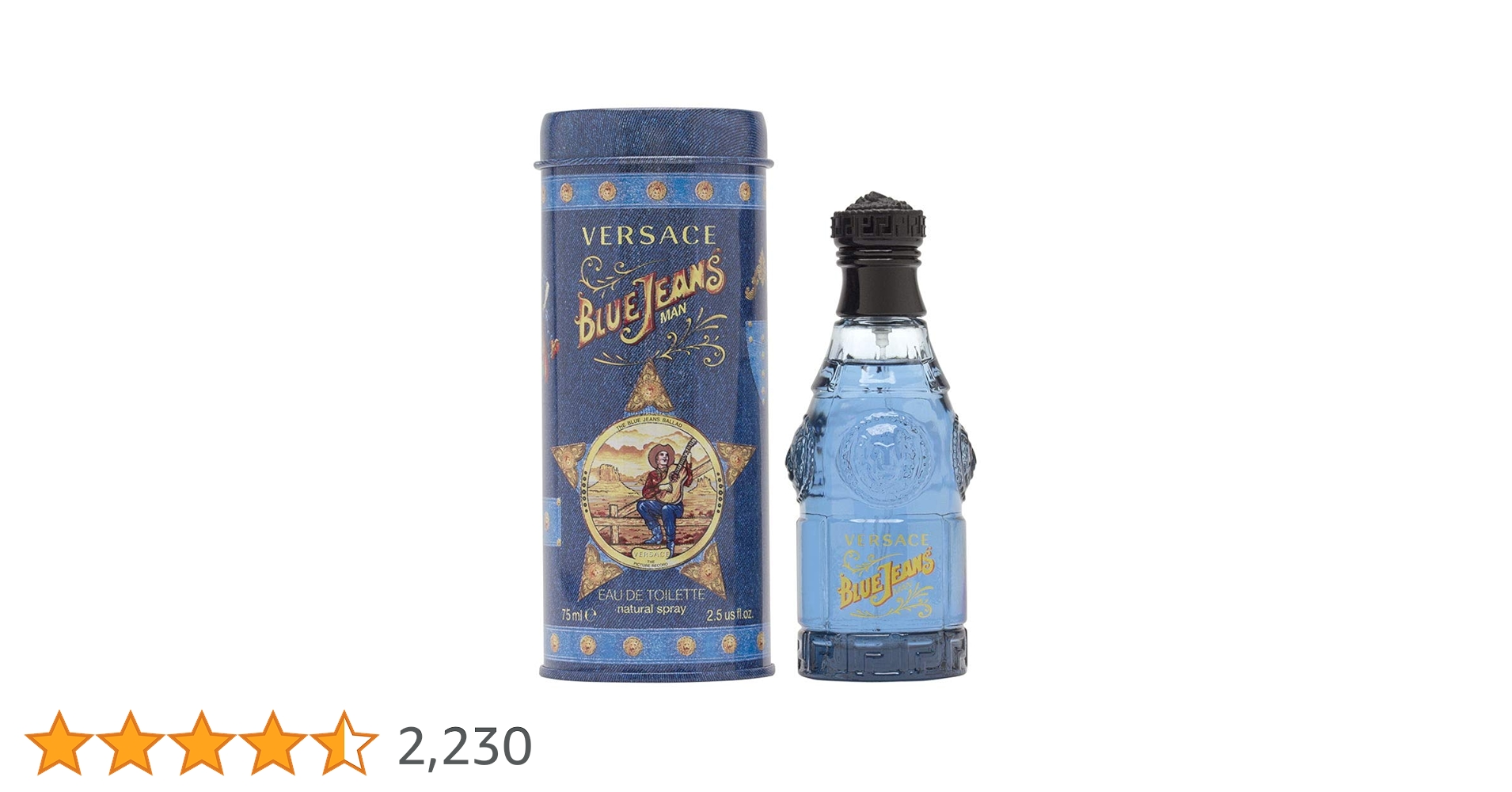 ヴェルサーチ　ブルージーンズ　オードトワレ　75ml 4箱 Amazon.co.jp: ヴェルサーチ ブルージーンズ EDT SP 75ml[並行