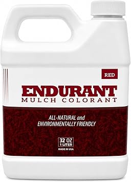 Mulch Dye Concentrate Color Renewal Mulch Paint Revitalizes Approximately 500 to 750 Sq Ft of Faded Mulch to Instantly Transform Landscaping 32 oz Red