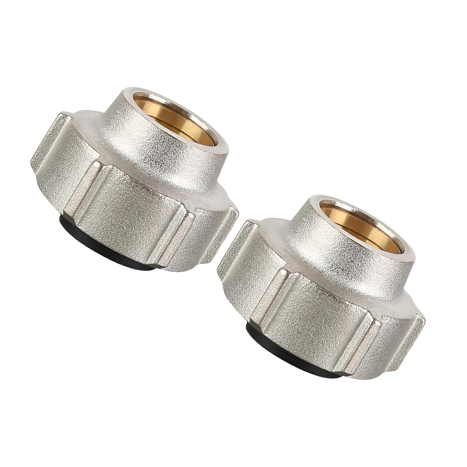 2Pcs Brass Connector Pipe Fitting Hose Adapter Replacement 15mmx3 / 4inch Heating Systems Compression Fitting Enduring Pipe Hose Adapter