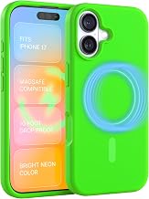 FELONY CASE for Apple iPhone 17 - Neon Green MagSafe Case, Soft-Touch Liquid Silicone, Anti-Scratch & Magnetic iPhone Case, 360° Shockproof Protective Cover, Compatible with MagSafe Accessories