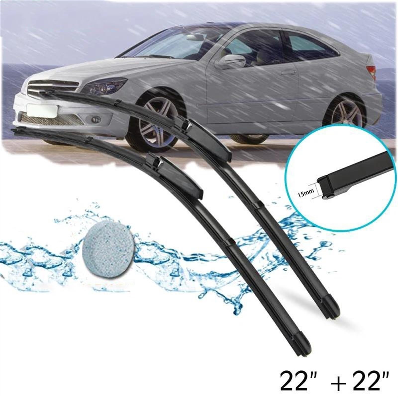 Pióro Wycieraczki Samochodowej Do Ramion Suwaka Kauczuk Naturalny Auto Dla Benz CLC Klasa W203 2008 2009 2010 2011