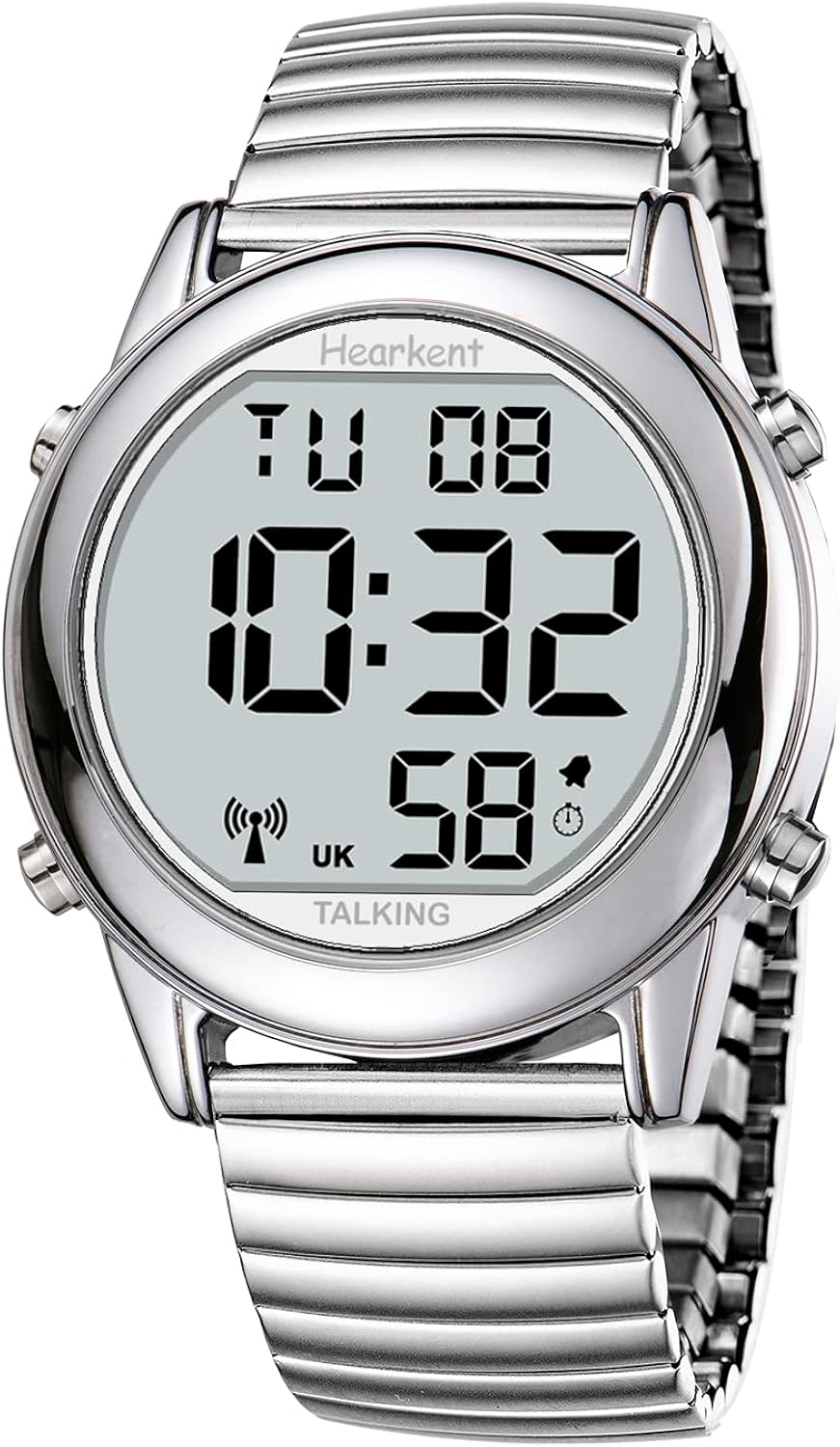 Hearkent Atomic Digital Talking Watch British English Speaking Pleasant