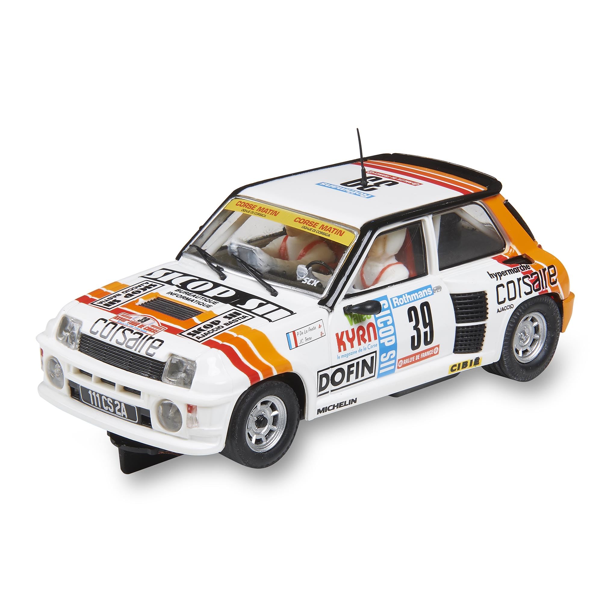SCALEXTRIC - Veicolo da corsa originale - Slot Car - Scala 1:32 (Renault 5 Turbo - Tour de Corse '84)