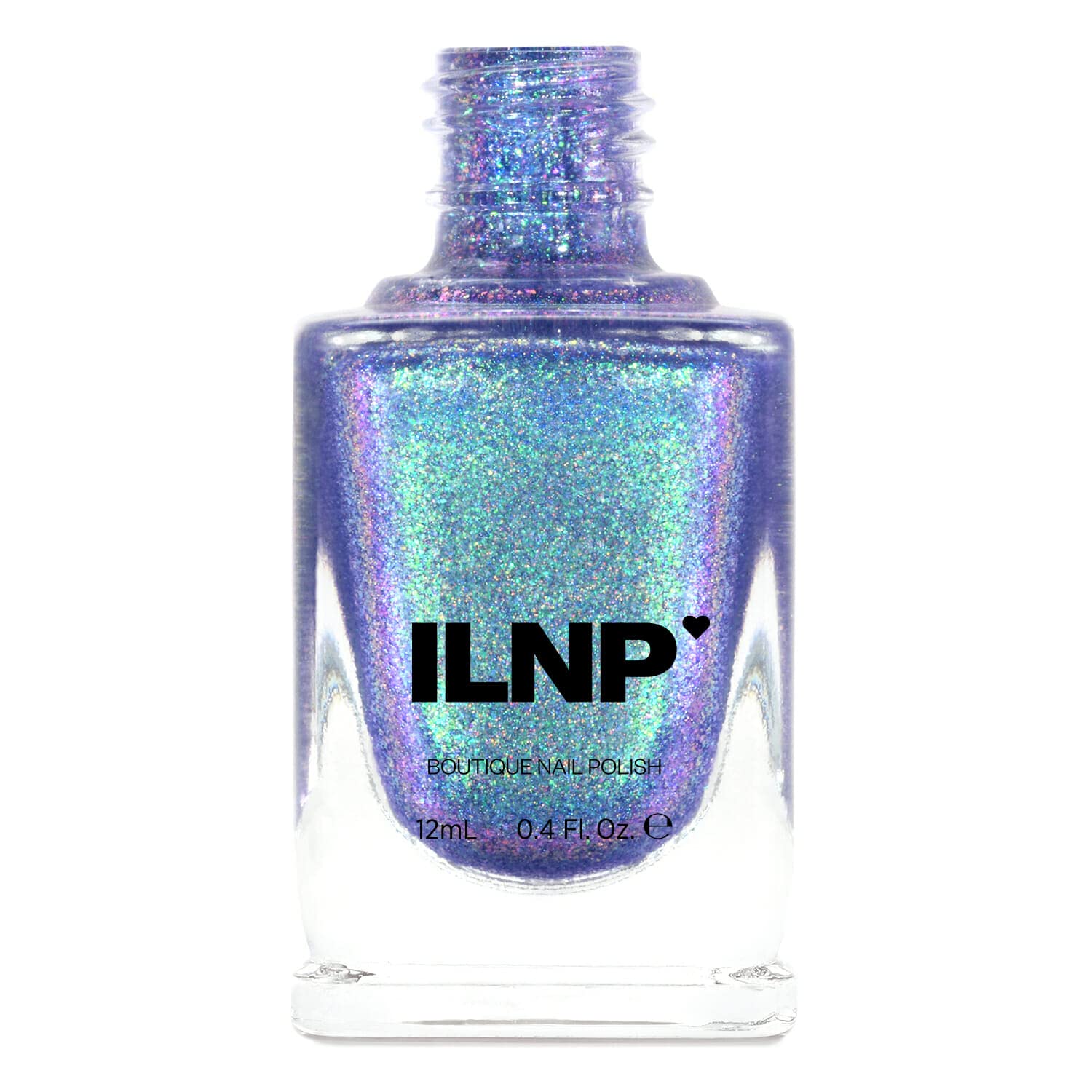 Drive-In - Iridescent Deep Purple Holographic Jelly Nail Polish