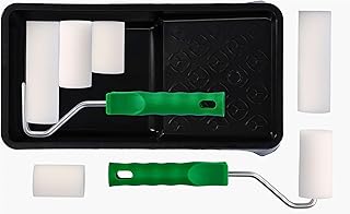 ToolSpace Farbroller Set Lackierwalze 5cm 7cm 11cm - Moltopren Schaumstoff Farbwalzen Farbwanne Schaumwalzen - kleine Pain...