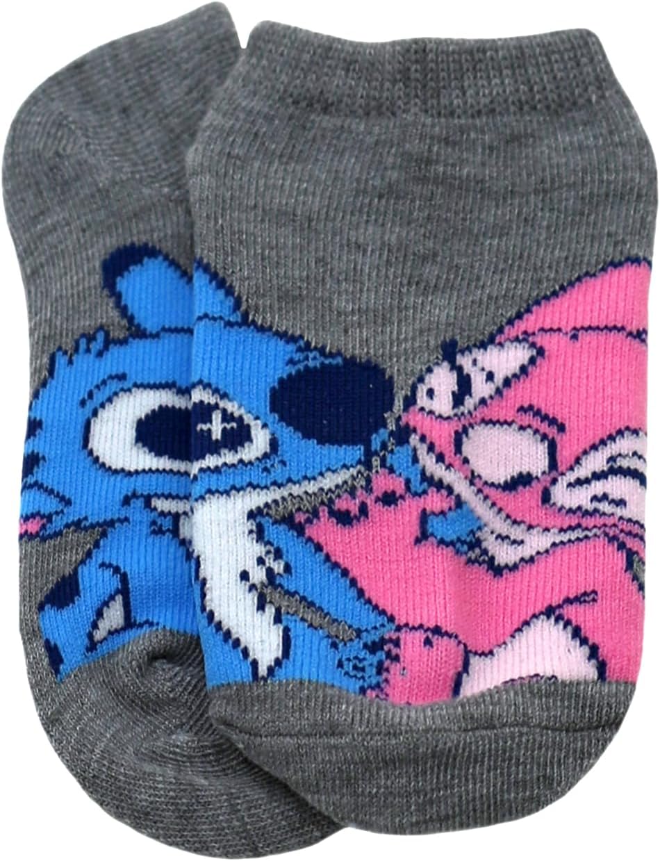 Socks for Girls, Lilo & Stitch 10 Pack No Show Sock Set for Kids, Toddler and Little Kids Shoe Sizes - Image 8