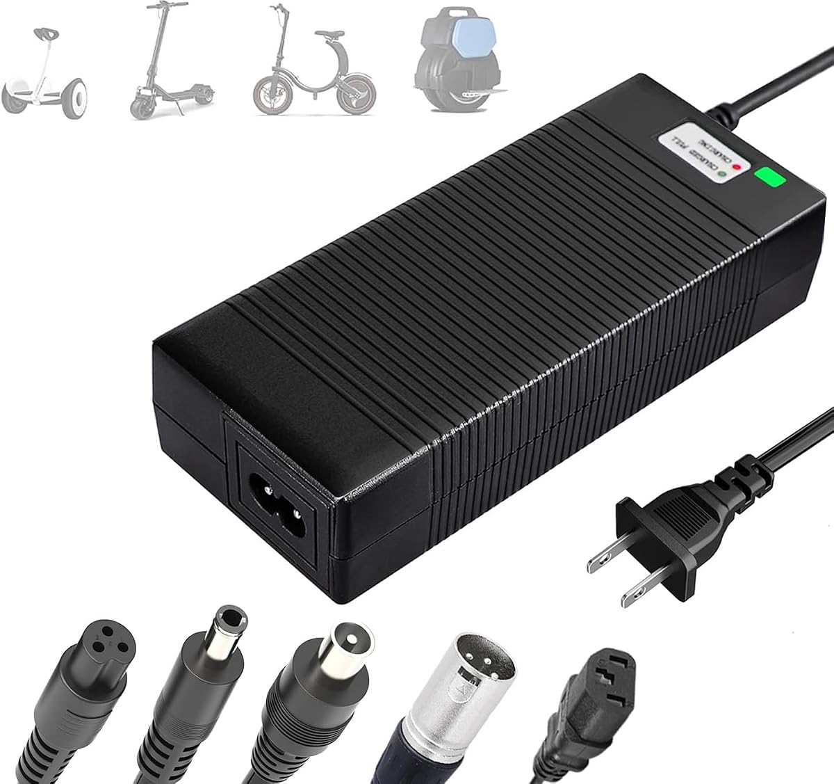 5 in 1 Plugs 54.6V Safe Charger