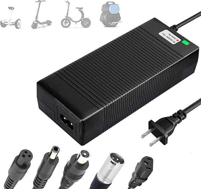 5 in 1 Plugs 54.6V Fast Charger for 48V 13S Lithium Batteries, UL Certified