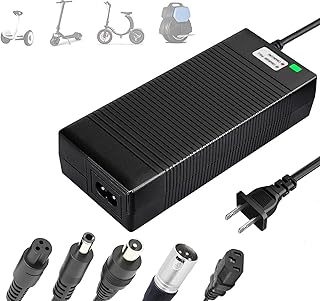 EVAPLUS 5 in 1 Plugs 54.6V Fast Charger, Universal for 48V 13S Lithium Batteries, Pinkind 48V Li-ion Battery Charger Replacement for Razor, Jetson, Voyage, Gotrax, Ninebot,Segway, Hiboy
