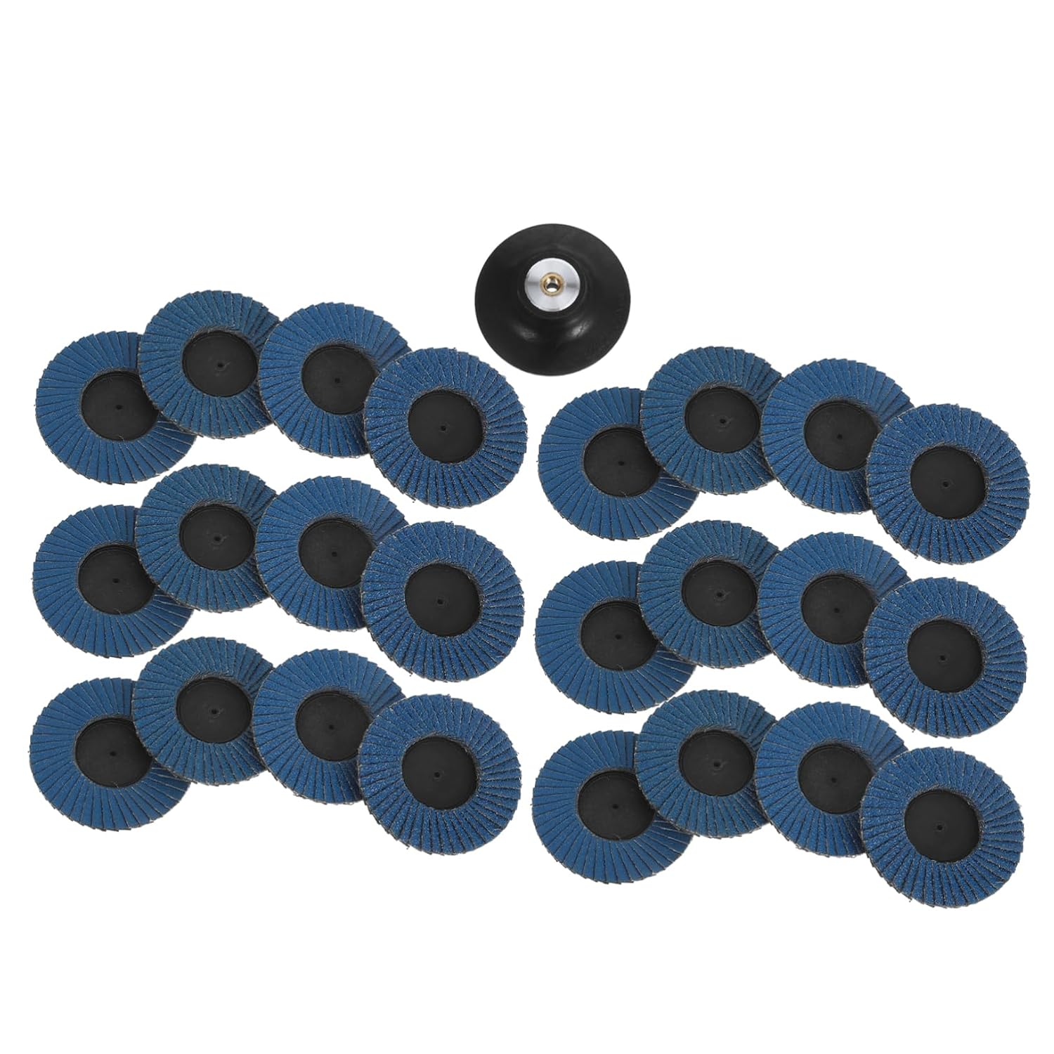 1 Set Flap Sanding Wheel for Metal Each of Grit with Backing Pad Straight Shaft Versatile Grinding Polishing Discs