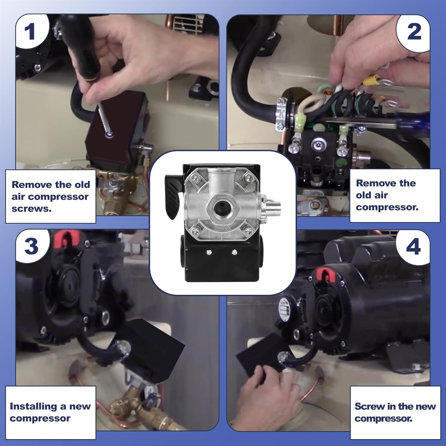 Step-by-step installation guide for the pressure switch