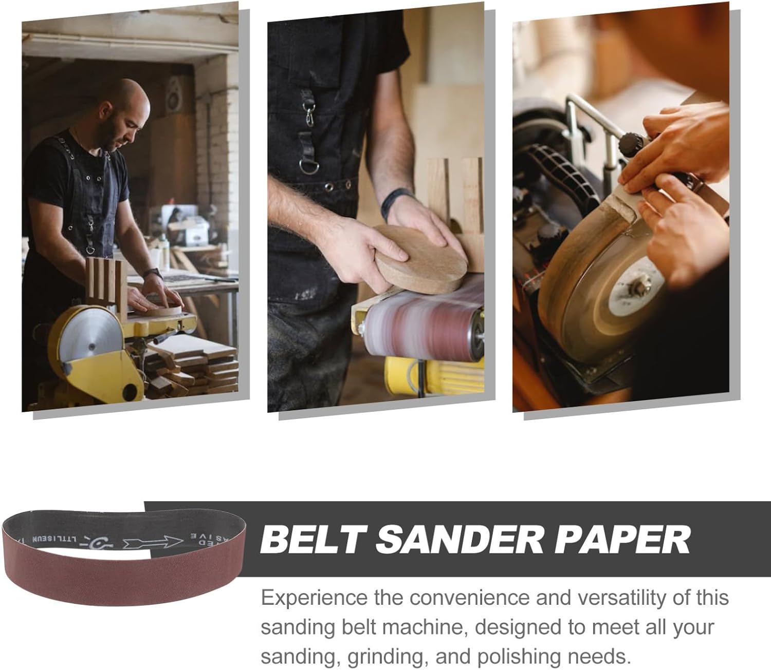180 Grit Sanding Belt Paper for Wood and Metal Grinding